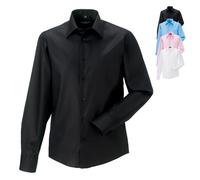 Z958 Russell Collection Bügelfreies tailliertes Hemd Langarm Black XL (43/44)