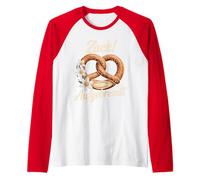 Zack Aufgebrezelt Brezel Blumen Edelweiß lustiges Geschenk Raglan