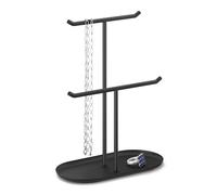 Zack Olomo schwarzer Schmuckständer zweireihig