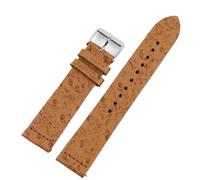 ZacLAy 16mm-24mm Vintage Leder Armband Straps Strauß Muster Quick Release Uhr Armband Armbänder Uhr Zubehör, Bräunen, 16mm