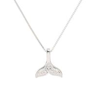 ZAGZIG 925 Sterling Silber Wal Delfin Meerjungfrau Schwanz Fashion Statement Halskette Handmade Choker Geschenk