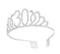 Zahlenkrone 30 Jahre Silber Legierung Geburtstagskopfschmuck