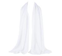 ZAKIRA Damen Premium Chiffon Schal - Transparenter Modeschal, Weiche Elegante Stola für Alle Jahreszeiten (Weiß)