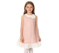 Zaldita Sweatkleid Mädchen Abendkleid Mädchen Casual Sommerkleid Klassisch Boho Kleid Tutu Kleid Maxikleid Mädchens Casual Bekleidung Party Rosa 98-104