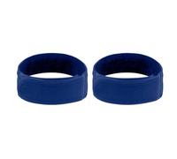 Zambuph 2 Stück verstellbare elastische Gürtel mit doppeltem Klettverschluss und Schnalle ohne Schnalle, elastischer Nylongürtel, Unisex, bequem, modisch, Blau, M