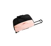 Zambuph Rollende Reisetasche, Koffer Tragetasche für Damen, mit großer Kapazität, leicht zu Rollen, für Erwachsene, Trolley, Teleskopgriff, tragbar, für unterwegs, Rosa, 60x35cm