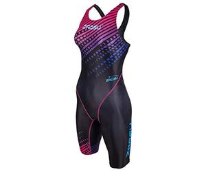 ZAOSU Wettkampf Schwimmanzug Z-Purple Rain | Langer Badeanzug für Damen und Mädchen mit Fina-Zulassung, Größe:140