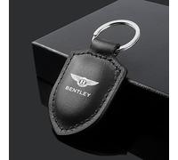 ZAPORA Leder Auto Schlüsselanhänger, für Bentley Bentayga Continental Flying SPUR Autoschlüsselbund Schlüsselring Männer und Frauen Autozubehör,A