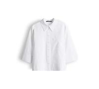 Someday Boxy Fit Bluse mit Brusttasche Modell 'Zarba Bold' in Weiss, Größe 36