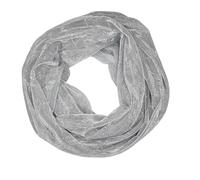 zarolo Damen Loop Schal Glitzer, dünner Schlauchschal, leichter Damen Halstuch, dünner Rundschal aus leichet Viskose