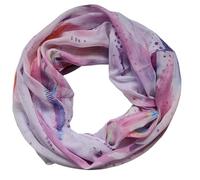 zarolo Damen Loop Schal, Schlauchschal dünn, Halstuch, Rundschal Tücher Farbverlauf Bunt 100% weiche Viskose