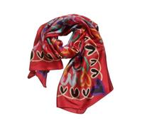 zarolo Damen Loop Schal, Schlauchschal dünn, Halstuch, Rundschal Tücher Herz Muster,weiche Viskose, Seide