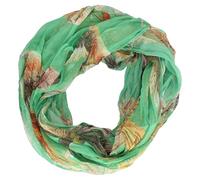 zarolo Damen Loop Schal, Schlauchschal dünn, Halstuch, Rundschal Tücher Schal/Schlauchschal mit Ornament mehrfarbig, leicht & seidig