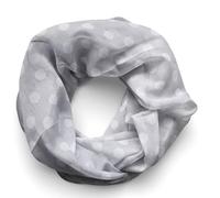 zarolo Damen Loop Schal Schlauchschal leicht, dünnes Halstuch gepunktet, Rundschal Tücher mit Punkten,Damen Loop Punkte weiche Viskose