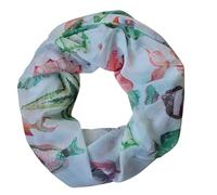 zarolo Damen Loop Schal, Schlauchschal mit Muscheln, Seestern dünnes Halstuch, leichter Rundschal Tücher aus weicher Viskose/Baumwolle