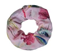 zarolo Damen Loop Schal, Schlauchschal mit Muscheln, Seestern dünnes Halstuch, leichter Rundschal Tücher aus weicher Viskose/Baumwolle