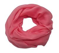 zarolo Damen Loop Schal Unifarben, leichter dünner Schlauchschal, Damen Halstuch Unifarben, Rundschal einfarbig aus leichet Viskose