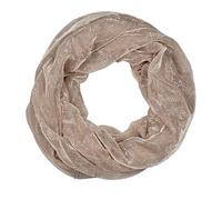 zarolo Loop Schal Damen Glitzer, dünner Schlauchschal, leichter Damen Halstuch, dünner Rundschal aus leichet Viskose