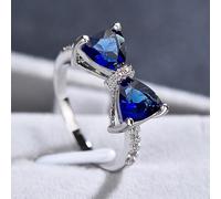 Zarte helle Zirkonia-Ringe für Frauen, exquisite Schleife, Fingerzubehör für Verlobung