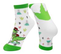 Sheepworld Kindersocken Zaubersocken – Dinosaurier Motiv, Größe 30-35, mehrfarbig