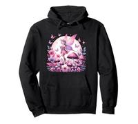 Zauberwald Fantasy Fee Mystischer Schmetterling & Blumen Pullover Hoodie