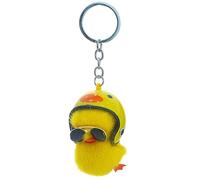 ZAYIUKI Cartoon-Plüsch-Helm-Ente-Schlüsselanhänger für Autoschlüssel, Handtaschen-Anhänger, Schlüsselanhänger, modischer Schlüsselanhänger, niedlicher Schlüsselanhänger, kleines Geschenk