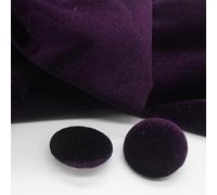 ZAZUZU 10 Stück 10-28 mm goldfarbener Samt runde Stoffknöpfe mit Stoff überzogen Samtknöpfe mit Metallschaft Knöpfe für Kleidung Basteln Nähen