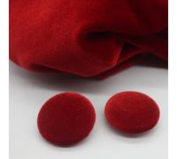 ZAZUZU 10 Stück 10-28 mm goldfarbener Samt runde Stoffknöpfe mit Stoff überzogen Samtknöpfe mit Metallschaft Knöpfe für Kleidung Basteln Nähen