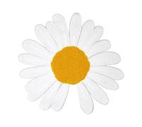 ZAZUZU 28/10 cm 5 Stück Sonnenblumen-Pailletten-Applikation groß zum Aufbügeln Blume für Kleidung Pailletten-Patches für Jeans zum Aufnähen Pailletten-Stickerei-Patches