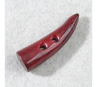 ZAZUZU Knebelknöpfe aus Kunstharz, 50 mm, 10 Stück, Holzmaserung, bedruckt, für Stricken, Basteln, Heimwerken