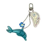 ZBIianxer Charm Anhänger mit Muscheldetail | Marine inspiriertes Taschenzubehör mit Karabinerverschluss für den täglichen Gebrauch