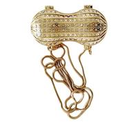 ZBIianxer Erdnussförmige Lippenstift Tasche für Damen, Kettenriemen, Umhängetasche, schöne Schulter, kleine dekorative Damen Umhängetasche mit Kette