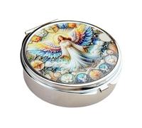 ZBIianxer Leichte Metall Schmuck Aufbewahrungsbox mit verspiegeltem, geräumigem, täglichem Pillen Organizer und Zubehör Etui mit Fächern Verspiegelte Schmuckschatulle mit Fächern