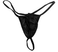 ZC8bdbd Herren G-String Tangas Netz-Unterwäsche Mikro T-Rücken Unterhosen Slips Herren-Bikini Sexy Durchsichtige Spitzen-Unterhose, Schwarz, Einheitsgröße