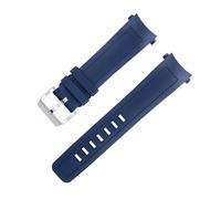ZCCZJS 22mm gebogenes Ende Schnellveröffentlichungsband für IWC -Gurt Aquatimer Family Fluoro Gummi -Uhrband -Armband