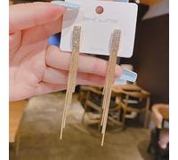 ZCCZJS Ohrringe für Frauen Farbe Lange Quasten Strass Ohrringe Hochzeit Schmuck Geburtstag Geschenk