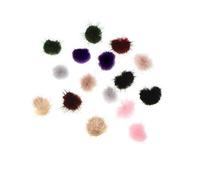 ZCCZJS Süßer Trend, Kunstfell, pelzig, flauschig, Kugel-Ohrstecker, Mädchen, Trendiger Damen-Schmuck, Farbbezeichnung: Grün (Farbe: Rosa)