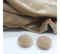 ZCHNB 10 Stück 10-28 mm goldfarbener Samt, runde Stoffknöpfe, mit Stoff überzogen, Samtknöpfe mit Metallschaft, Knöpfe für Kleidung, Basteln, Nähen