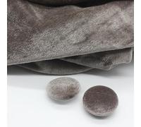 ZCHNB 10 Stück 10-28 mm goldfarbener Samt, runde Stoffknöpfe, mit Stoff überzogen, Samtknöpfe mit Metallschaft, Knöpfe für Kleidung, Basteln, Nähen