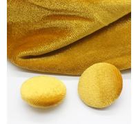 ZCHNB 10 Stück 10-28 mm goldfarbener Samt, runde Stoffknöpfe, mit Stoff überzogen, Samtknöpfe mit Metallschaft, Knöpfe für Kleidung, Basteln, Nähen