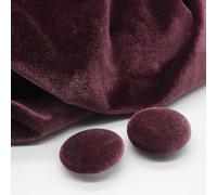 ZCHNB 10 Stück 10-28 mm goldfarbener Samt, runde Stoffknöpfe, mit Stoff überzogen, Samtknöpfe mit Metallschaft, Knöpfe für Kleidung, Basteln, Nähen