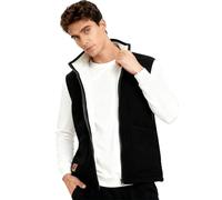 ZCJ Herren Fleece Weste mit Plüsch Gefüttert, Warme Übergangsweste für Herbst & Winter, Ärmellose Fleecejacke mit Reißverschluss Taschen, Outdoor für Wandern Angeln Jagd