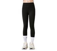 ZCJ Leggings Mädchen Lang Baumwolle - Sportleggings & Reitleggings mit Hohem Bund | Elastische Kinder Sporthose für für Schule, Yoga, Reiten, Sport und Tägliches Tragen｜Schwarz 140 cm