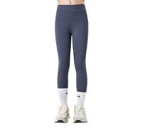 ZCJ Leggings Mädchen Lang Baumwolle - Sportleggings & Reitleggings mit Hohem Bund | Elastische Kinder Sporthose für für Schule, Yoga, Reiten, Sport und Tägliches Tragen｜Grau 120 cm