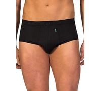 ZD ZERO DEFECTS | Herren-Öffnungsslip | Comfort Sojagarn | Atmungsaktiv und weich | Größe: M - Farbe: Schwarz