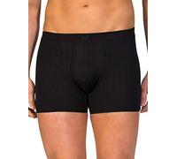 ZD ZERO DEFECTS | Offener Boxer aus Bio-Sojagarn | Atmungsaktiv und weich | Größe: 3XL - Farbe: Schwarz