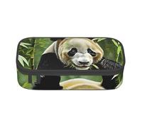 ZDFHKYDY Coral Reef Große Kapazität Büro Federmäppchen für Erwachsene, tragbare Schreibwarentasche für Stifte, Marker und Zubehör - 21 x 9,5 x 5 cm, Cartoon Panda, Einheitsgröße, Taschen-Organizer