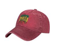 Zdlwaisw Yifhdes Rasta Lion of Judah Baseball Cap Herren Damen Casquette Unisex Adjustable Cap, rot, Einheitsgröße