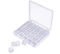 ZEACCT 1 Stück Durchsichtige Kunststoff-Nähgarnspulen, Kunststoff-Aufbewahrungsbox für Leere Spulen, Nähmaschinenspulen-Aufbewahrungsbox, Geeignet für Heim-Nähzubehör