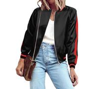 Zeagoo Fashion Women's Slim Biker Motorcycle Long Sleeve Soft Zipper Short Coat Jacket Black XL